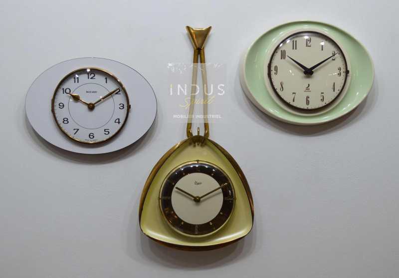 Triptyque horloge vintage