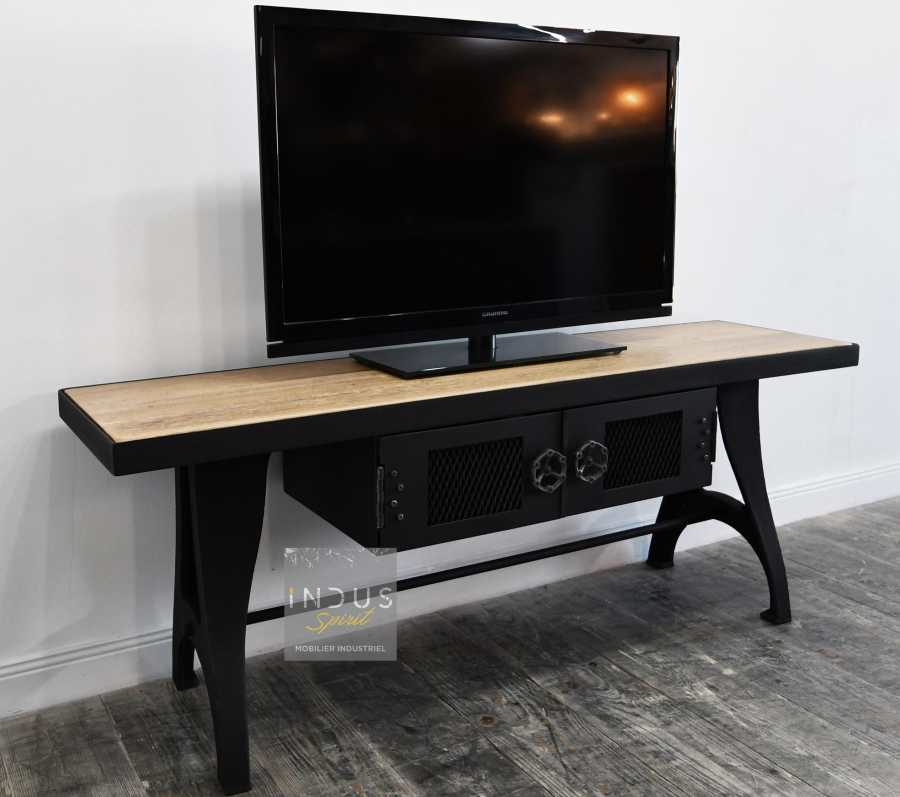 Petit meuble TV design industriel