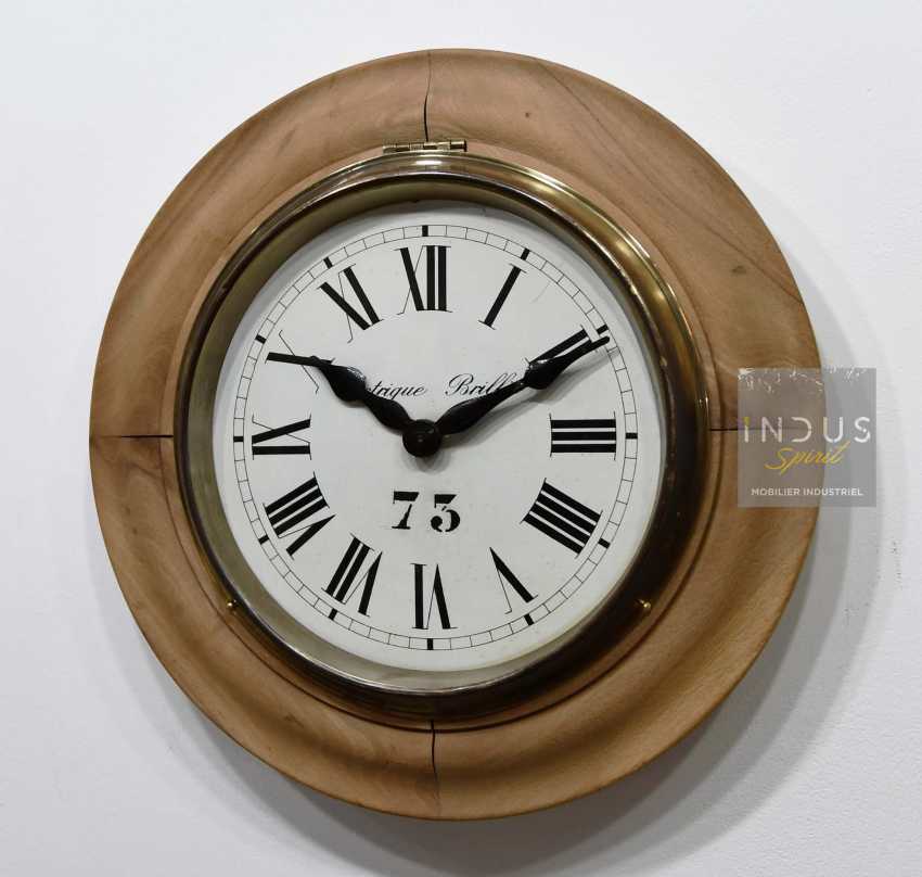 Ancienne horloge Brillié en bois