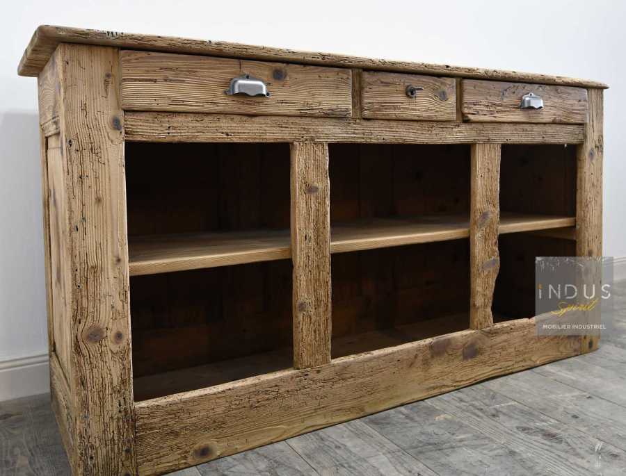Ancien comptoir en bois