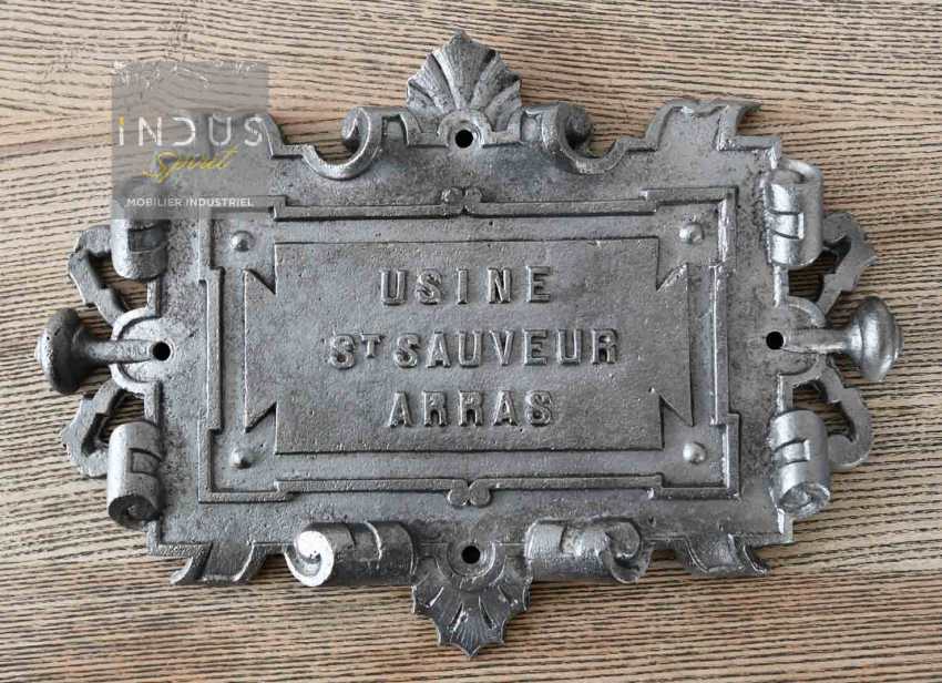 Ancienne plaque usine Saint Sauveur