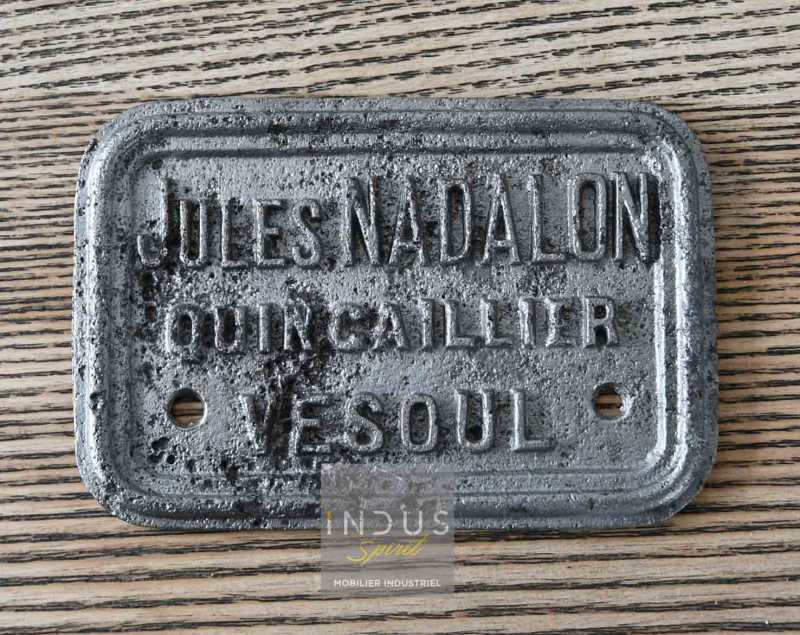 Ancienne plaque quincaillerie