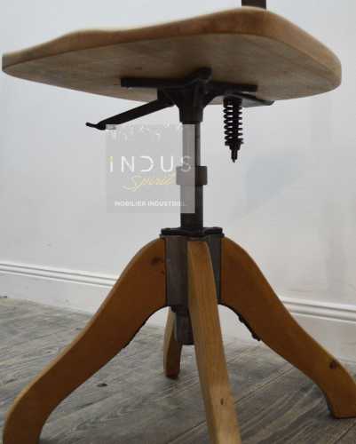 Chaise de bureau bois et métal