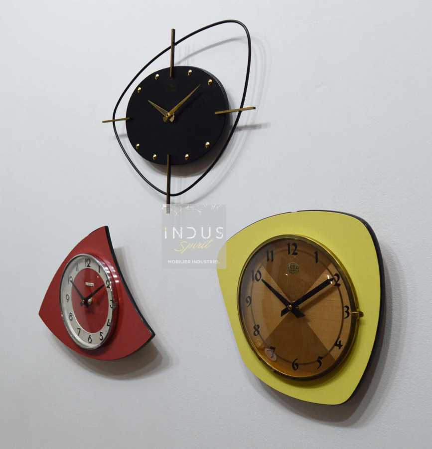 Triptyque anciennes horloges vintage