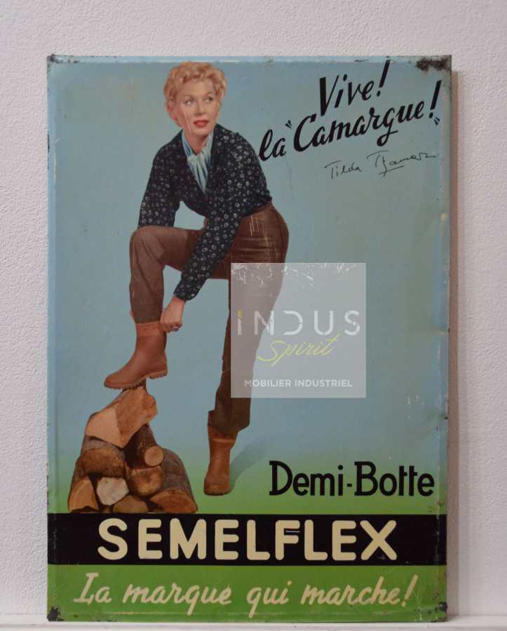 Plaque publicitaire Semelflex Tilda Tjamar