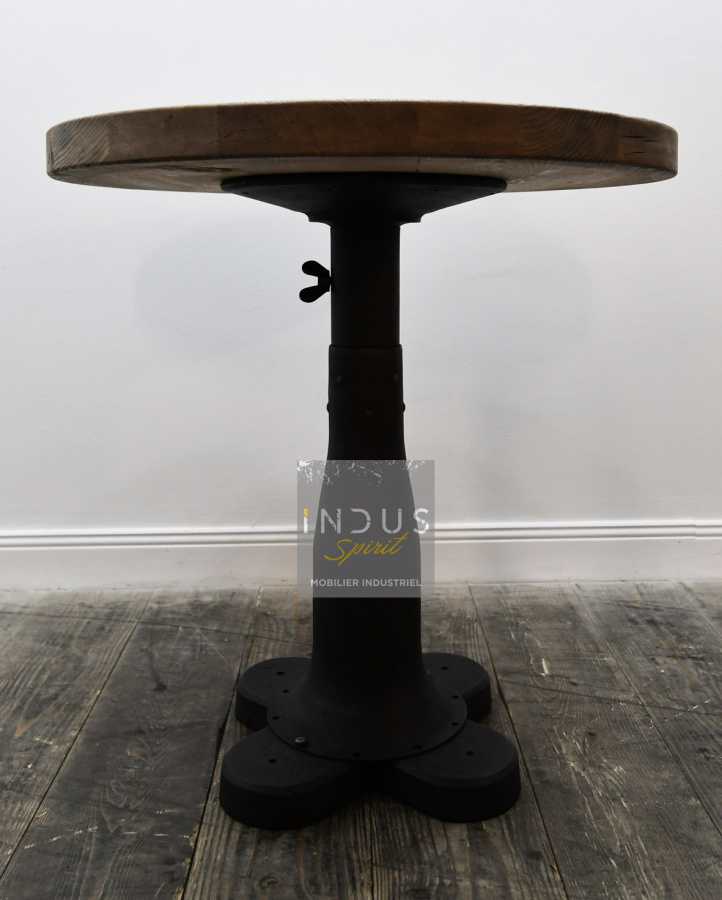 Table d’appoint industrielle ronde